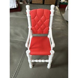 Elf on The Shelf Plastic Doll Chair Red and White Accessories